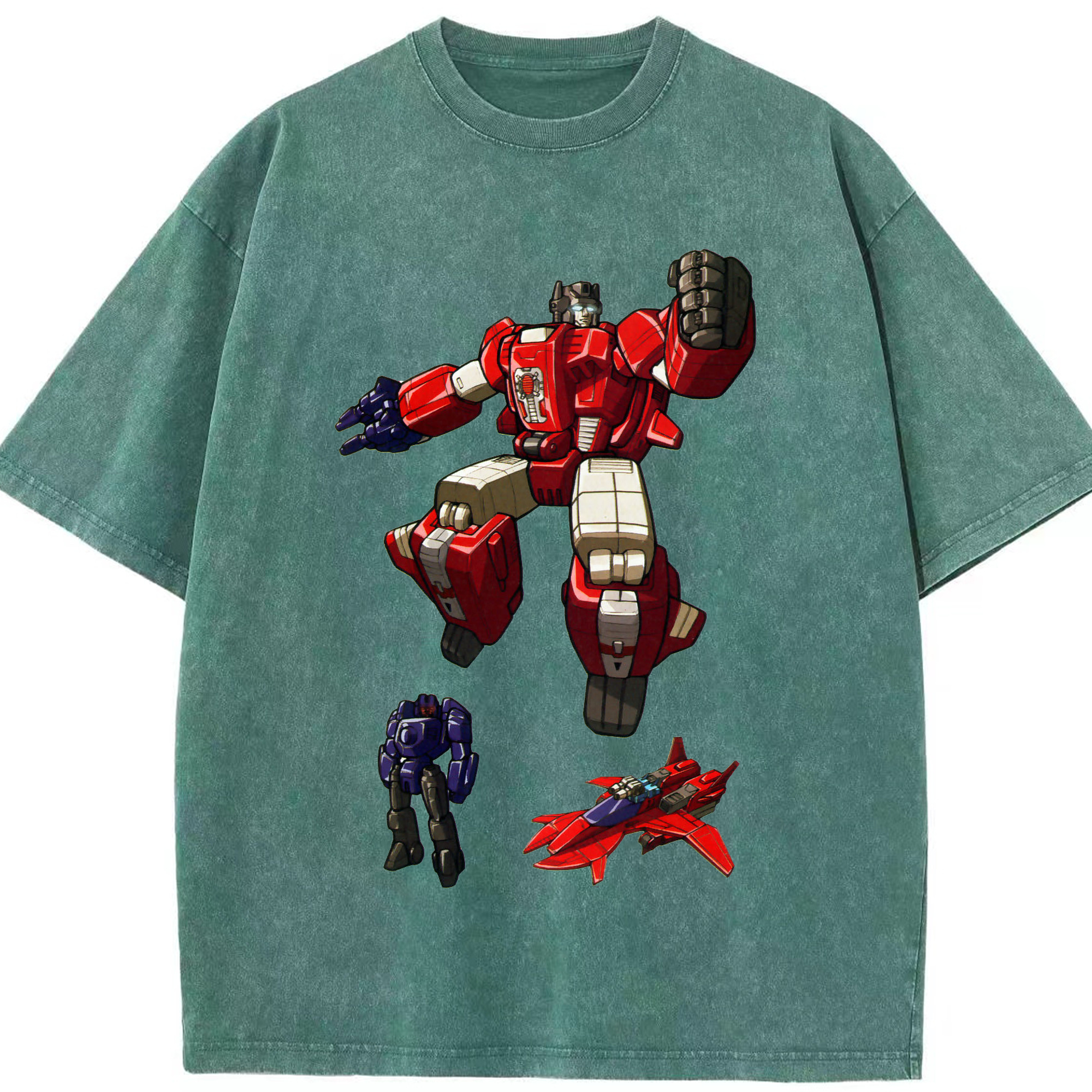 （画像用）  綿100% ヴィンテージ風 半袖Tシャツ（フロントプリント）